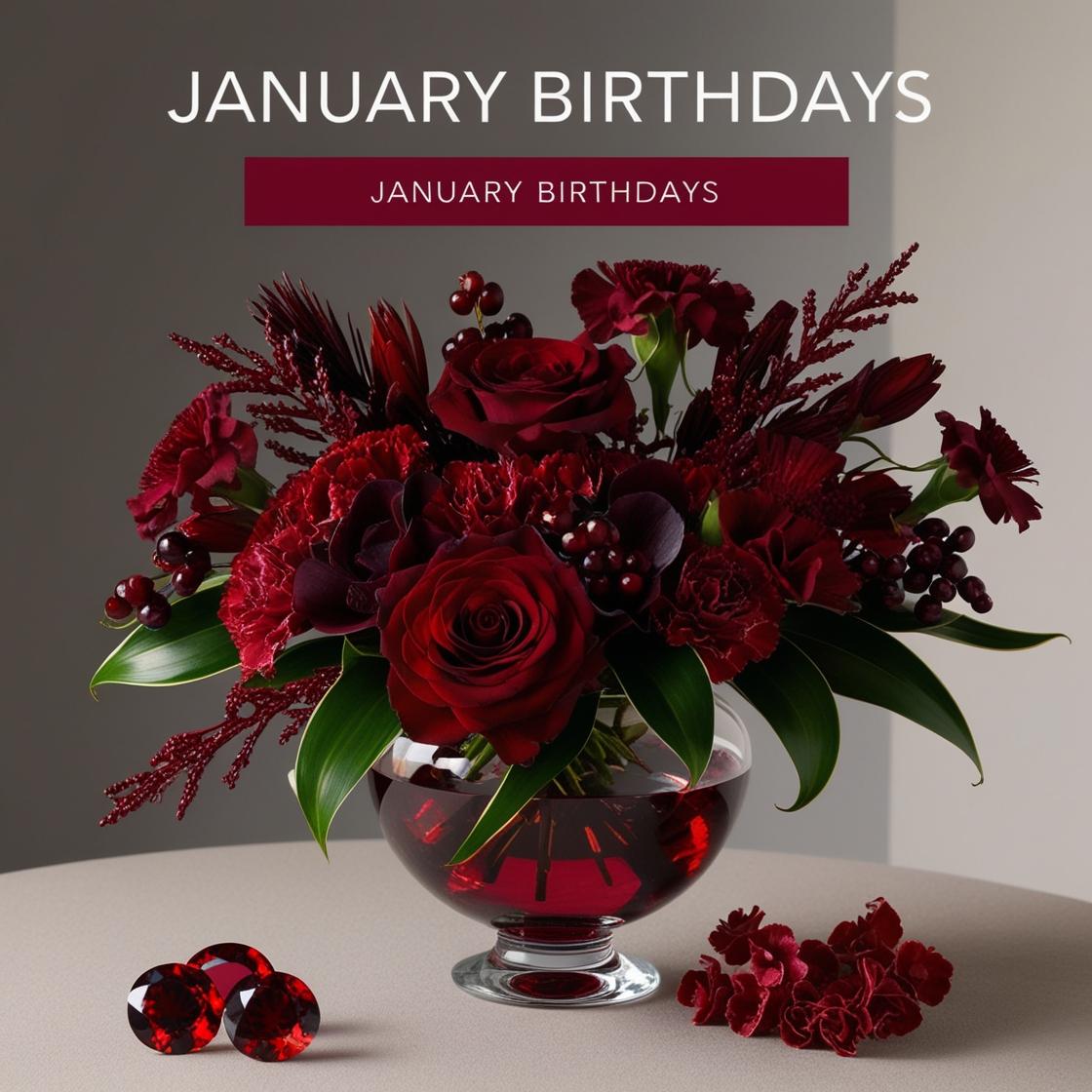 JANUARY BIRTHSTONE FLOWERS DELIVERY