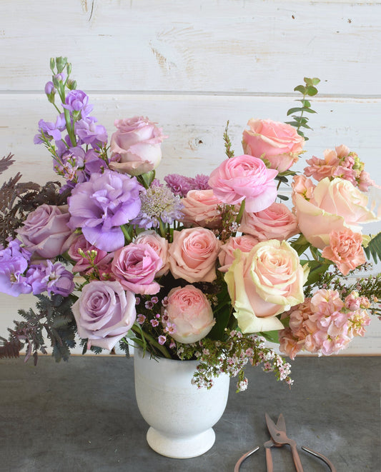 Pastel purple pink flowers