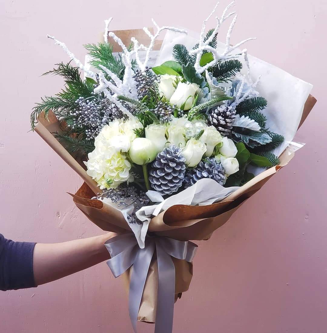 Silver Shimmer Bouquet